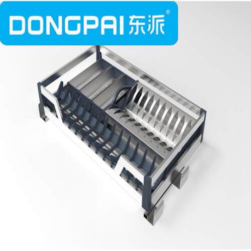 DONGPAI东派-不锈钢板式拉篮全钢拉篮厨房拉篮750不锈钢四边碗篮