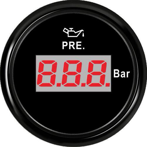 SJ系列 DN52mm 数显式油压表游艇快艇 工程车机械车卡车 0-10Bar