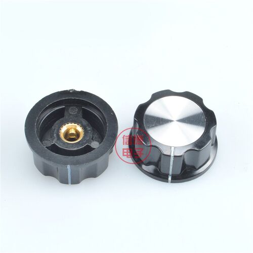 MF-A03 RN99D A03胶木旋钮电位器帽 内孔4mm 6mm 6.4mm铜芯刻度片