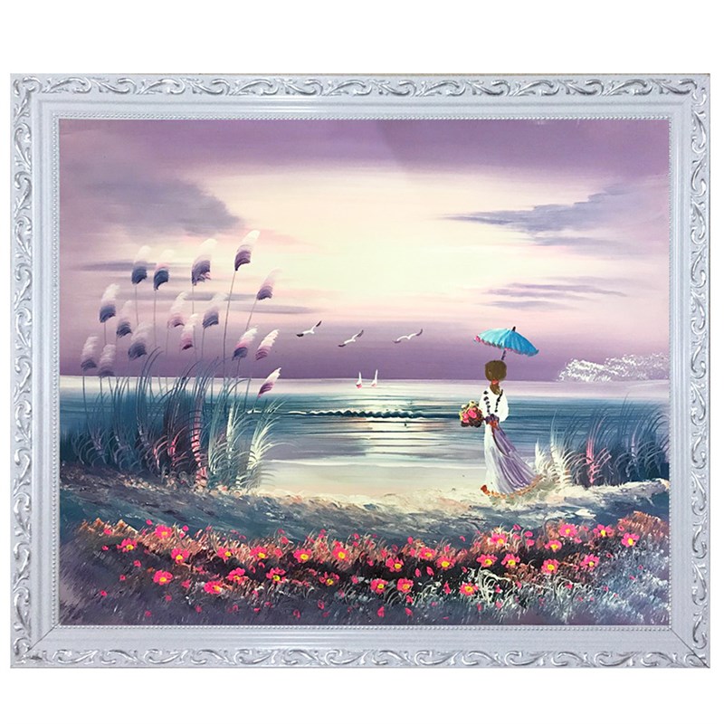 工厂直销卧室风景画现代简约简欧酒店家装手绘油画装饰画 儿童房图片