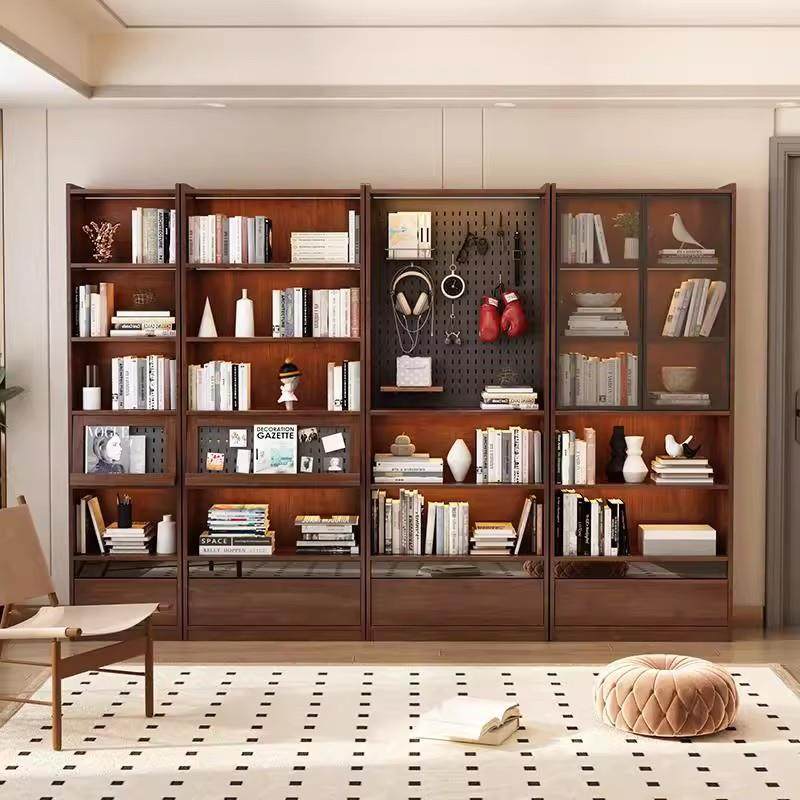 全实木书柜储物柜一体家用客厅靠墙展示柜中古风洞洞板组合落地柜,鲜花速递/花卉仿真/绿植园艺,割草机/草坪机,淘宝优惠券,粉丝福利购,淘宝优惠卷