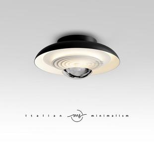 新款 极简卧室吸顶灯简约创意水波纹入户玄关走廊房间灯 设计师意式