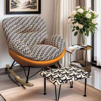 摇摇椅大人阳台客厅蛋壳蝴蝶休闲躺椅摇摇懒人午休沙发单人沙发椅