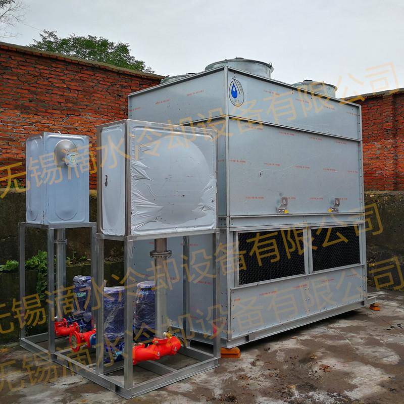逆流闭式冷却塔封闭式方形冷却塔玻璃不锈钢静音降温工业节能设备