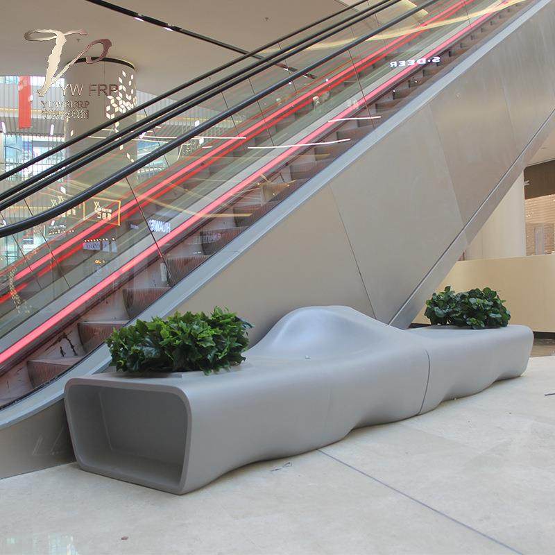 玻璃钢灰色花盆拼接座凳商场美陈休闲椅绿植树池坐椅休息区长排椅,鲜花速递/花卉仿真/绿植园艺,割草机/草坪机,淘宝优惠券,粉丝福利购,淘宝优惠卷