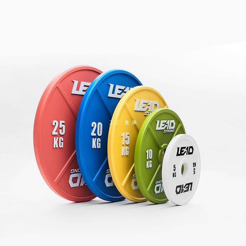 力量举训练片 调重杠铃片 隶德体育 深蹲卧推硬拉铁片非钢片