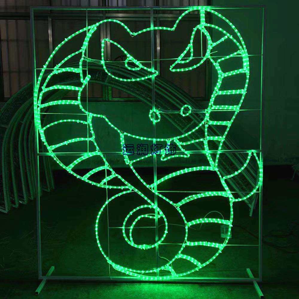商业街景区露营地灯光LED十二生肖动物鼠牛龙蛇马羊猴鸡狗猪造型