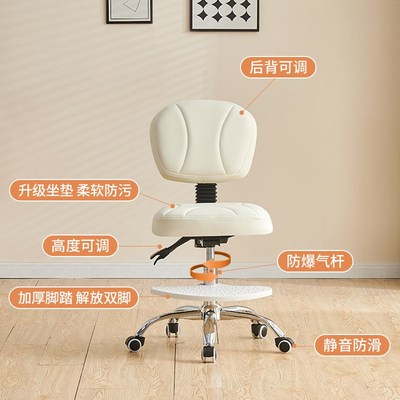 牙科医生椅口腔护士牙医椅子美甲师专用椅美甲椅子大工凳升降椅