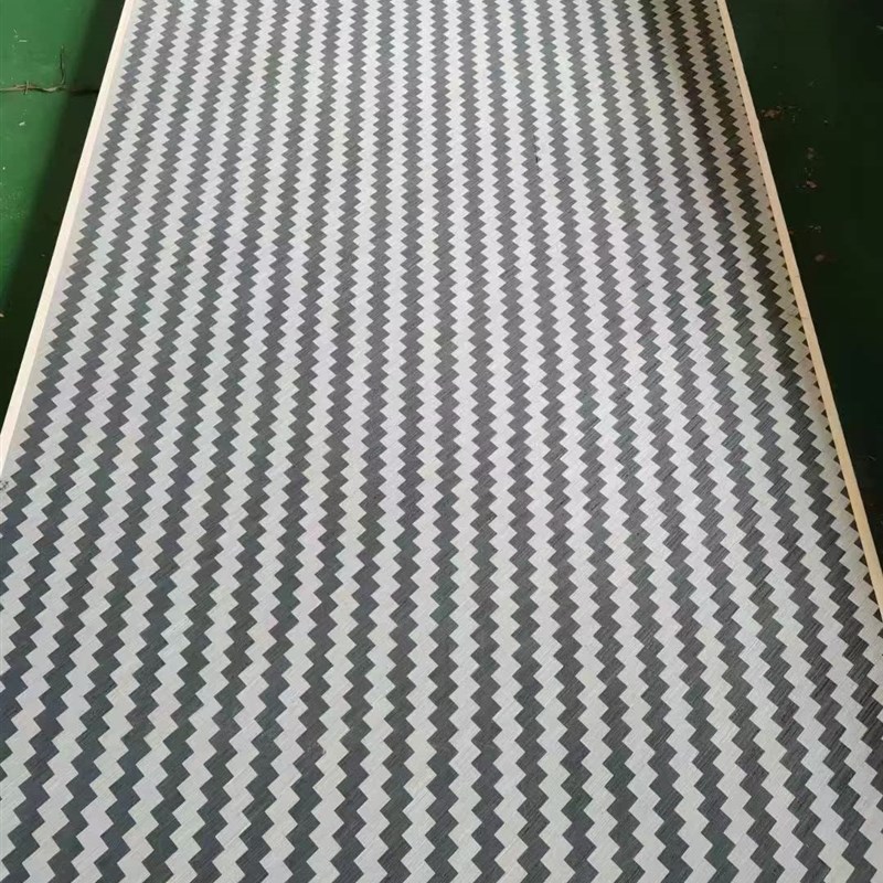 意大利现代极简风格黑白斜拼木皮科技木皮木饰面免漆木皮封边条