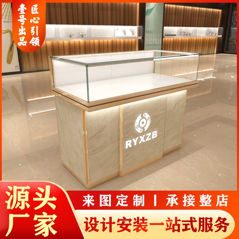 珠宝展示柜黄金首饰玻璃展柜银玉饰品手表眼镜柜台不锈钢陈列柜厂