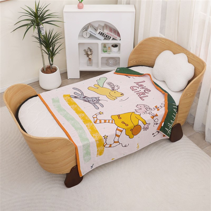 智阳新款毛巾被四层纱布童被新生儿幼儿园宝宝盖毯婴童纯棉浴巾批