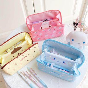 少女心美乐蒂库洛米玉桂狗大容量双层笔袋文具收纳袋可爱化妆包