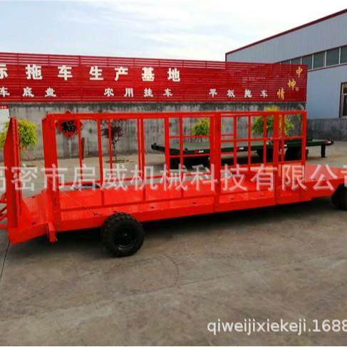 围栏平板拖车重型牵引拖车厂家0吨前后流拖车厂家供应