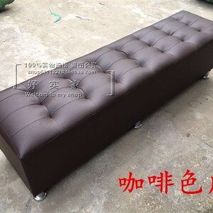 换鞋凳家用衣帽间皮艺服装店长条凳长方形鞋店休息床尾凳长凳沙发