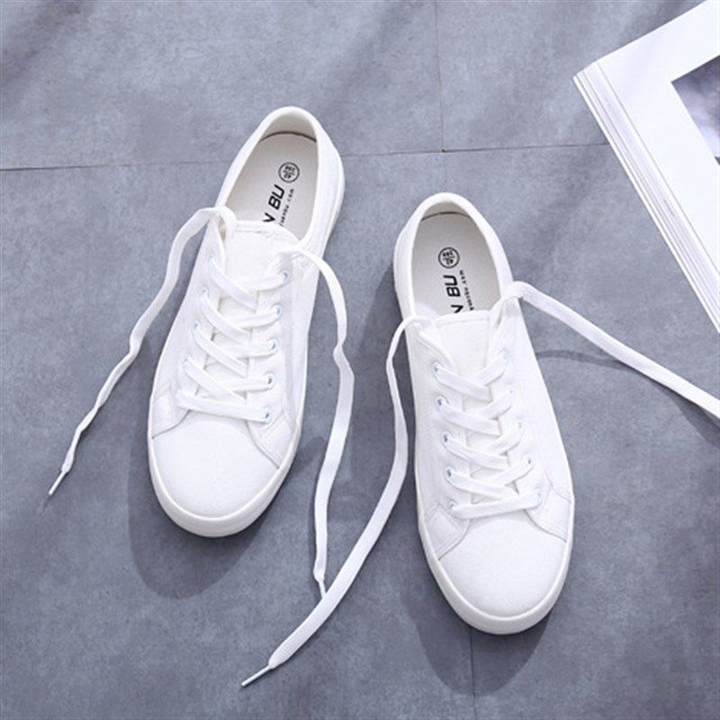 情侣纯白色男鞋百搭小白鞋女2021新款春款流行鞋平底帆布鞋女板鞋,流行男鞋,布鞋,淘宝优惠券,粉丝福利购,淘宝优惠卷