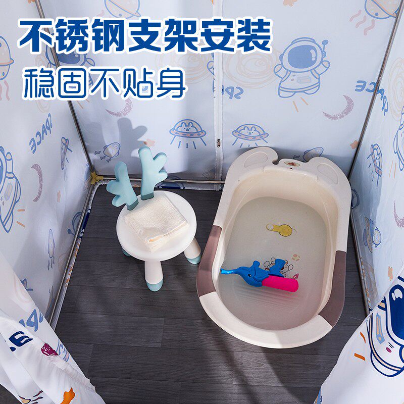 大号月子蒸澡罩浴罩冬天在家洗澡神器长方形儿童婴儿浴帐保温保暖