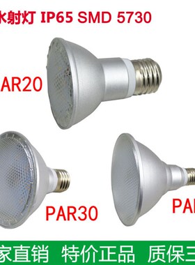 LED光源7W12W15W可调光LED射灯E27螺口PAIR20Par30Par38防水射灯