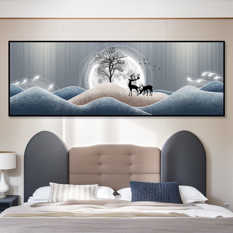 怯问甄选卧室床头装饰画自粘墙贴纸画客厅房间沙发背景墙壁纸贴画