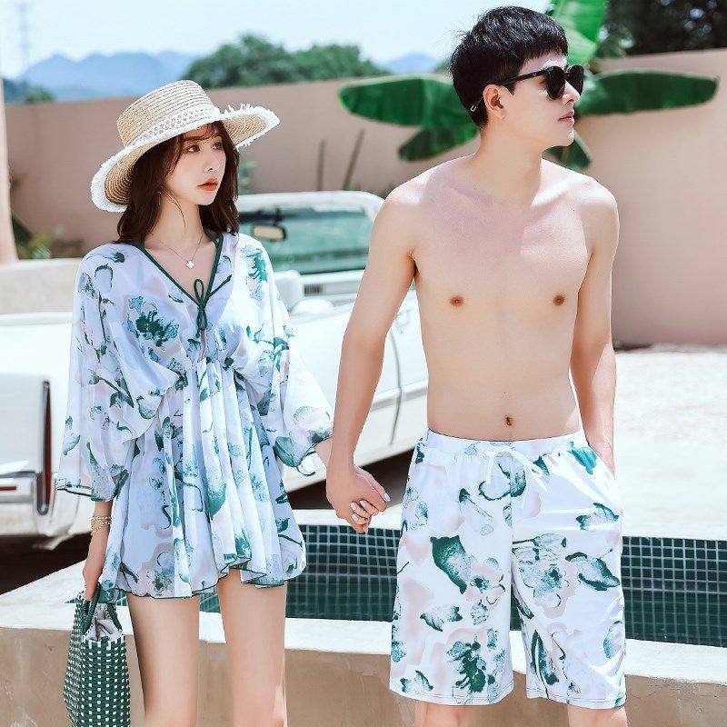 分体泳衣女保守2025新款女士高级感遮肚长袖三件套情侣可下水泳装