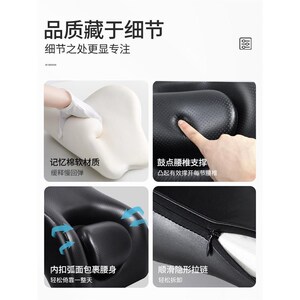 尚礼汽车腰靠背靠腰垫司机开车护腰主驾驶座椅腰托车载腰靠垫