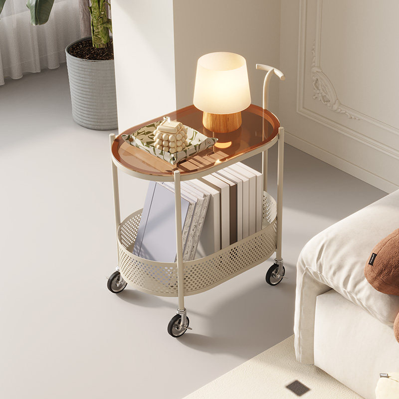 奶油风可移动带轮客厅小推车沙发边几网红极简卧室牀头边桌小茶几,住宅家具,移动边几/推车,淘宝优惠券,粉丝福利购,淘宝优惠卷