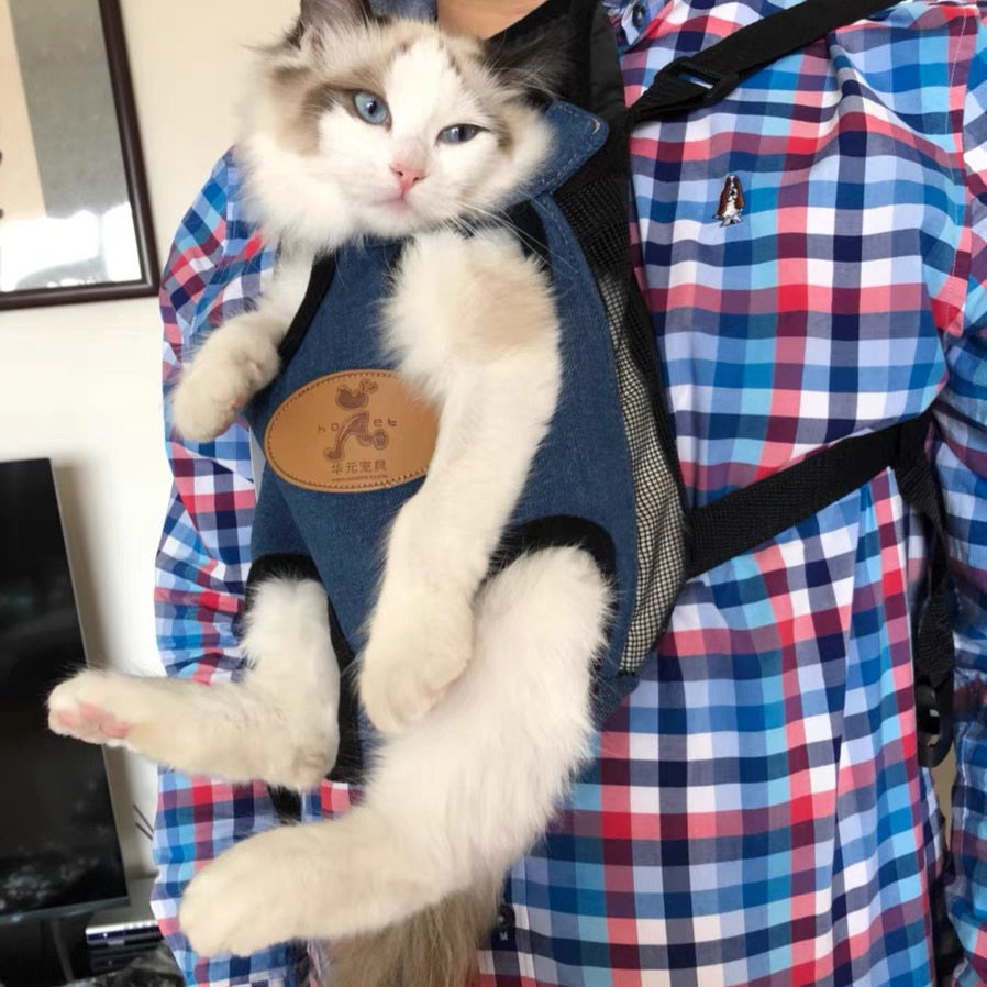 猫包外出便携背带胸前包狗狗双肩泰迪外带背包宠物猫咪出行背猫袋