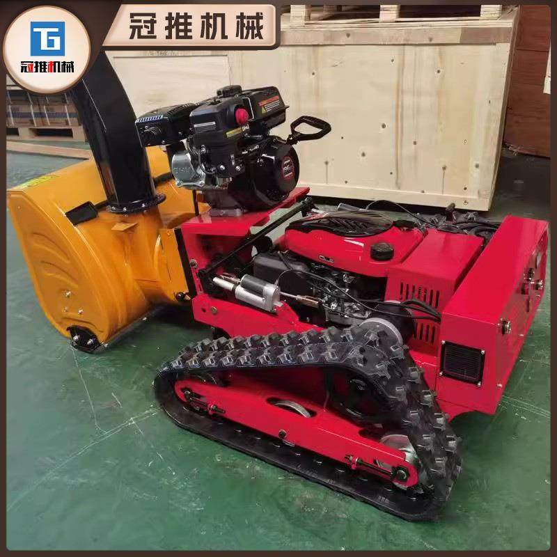 遥控割草机履带式加装推土除雪铲小型家用果园林农用碎草打草机