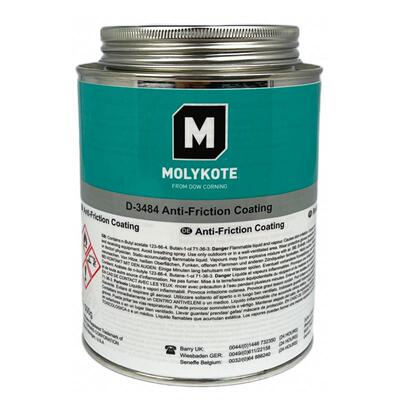 MOLYKOTE/摩力克 溶剂热固化涂层 D3484 灰黑色 500g 10罐/箱 罐