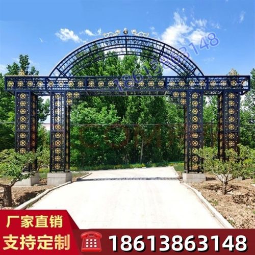 门楼拱门造型门楼牌楼雕塑定制廊架装饰门头造型牌坊龙门架不锈钢