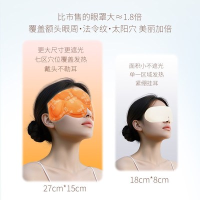 【拍二发三盒】蒸汽眼罩缓解眼疲劳去眼袋黑眼圈艾草热敷学生可用