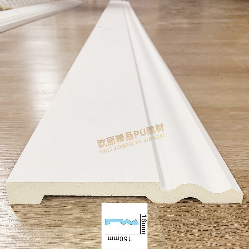 PU线条素面平线窗框门框吊顶装饰边框线墙角踢脚线