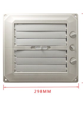 海格瑞环保空调风口工业水冷风机管道专用百叶窗款底出风侧小出风