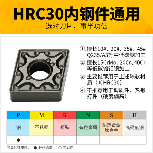 菱形刀片CNMG120404 08-MA软钢件碳钢BH125半精车刀替换UE6020