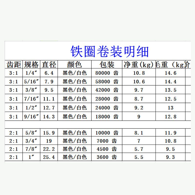 卷装双线圈34孔台历铁圈装订铁圈 yo圈挂历圈卷装铁圈黑白色 包邮