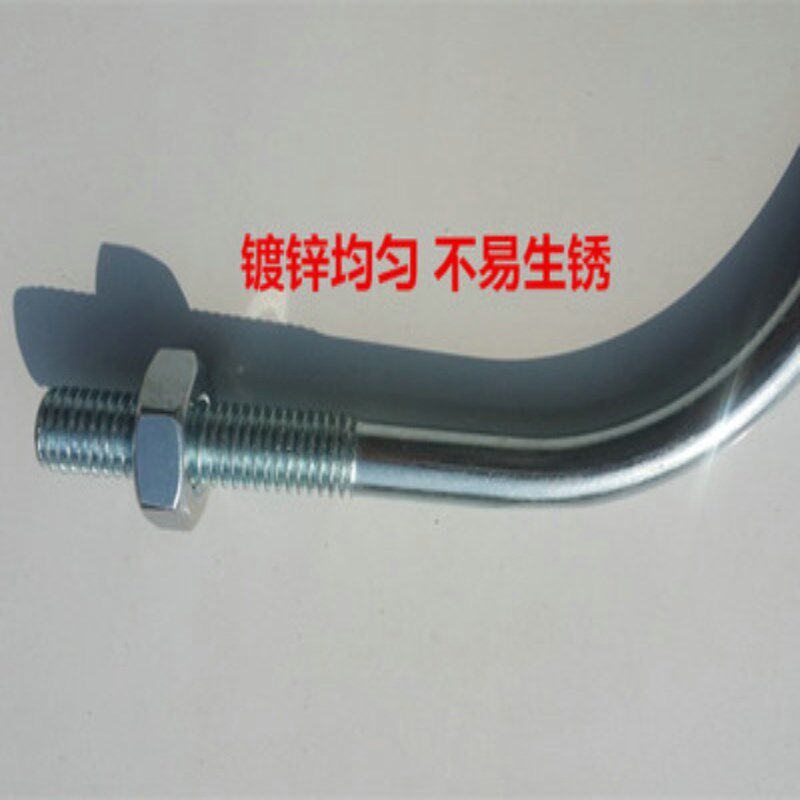 U型管夹U型管卡U型抱箍U型卡扣镀锌U型卡国标正品m10xDN200