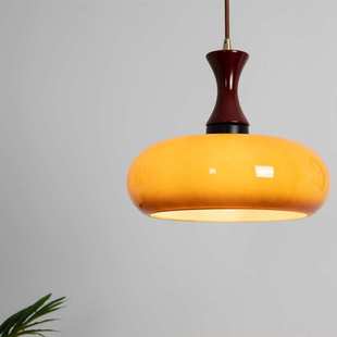 中古法式餐厅吊灯包豪斯玻璃LED复古面包卧室书房氛围装饰吊灯