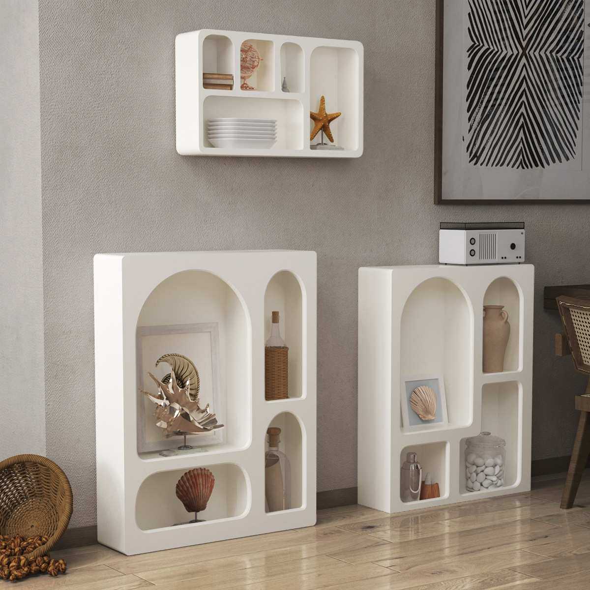 法式奶白玄关收纳柜简约现代储物柜展示装饰柜艺术感置物架ins风,模玩/动漫/周边/娃圈三坑/桌游,模型制作工具/辅料耗材,淘宝优惠券,粉丝福利购,淘宝优惠卷