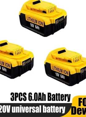 适配DeWalt DCB205 DCB201 DCB203 18V 20V 6/10/12/18Ah充电电池