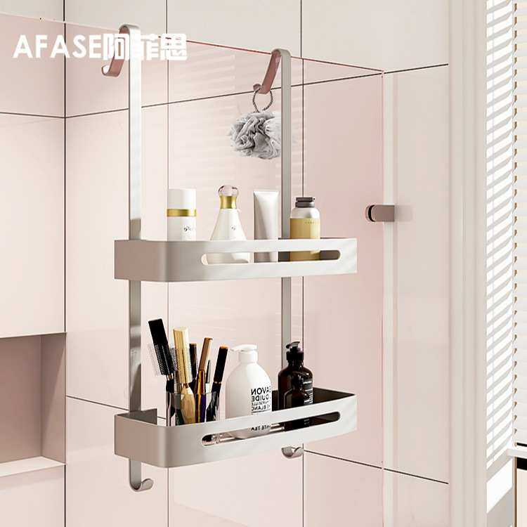 免打孔太空铝壁挂置物架淋浴房门后挂架浴室洗护用品双层收纳挂篮,模玩/动漫/周边/娃圈三坑/桌游,模型制作工具/辅料耗材,淘宝优惠券,粉丝福利购,淘宝优惠卷
