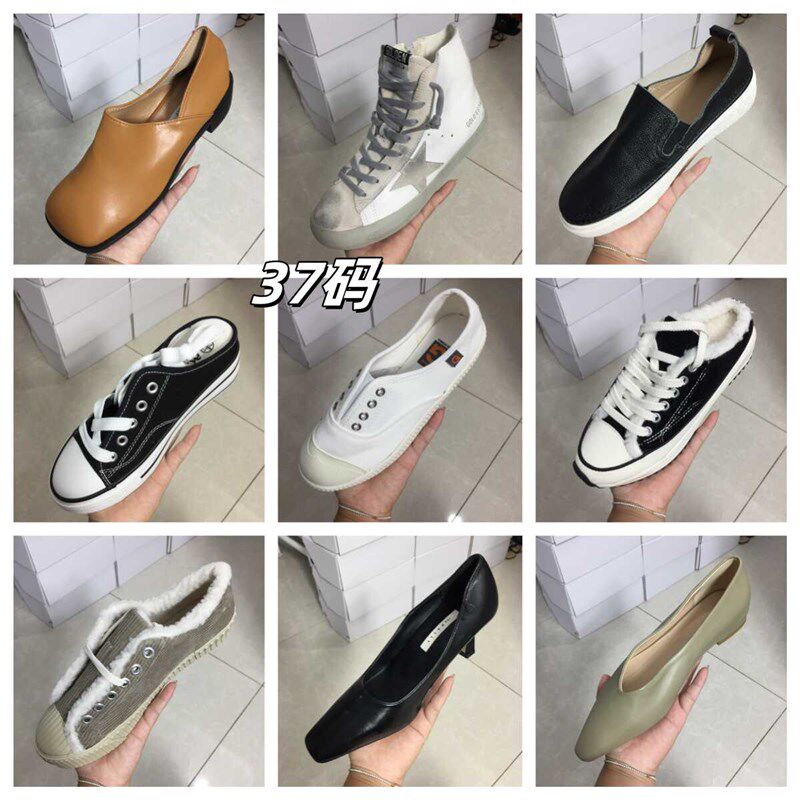 无后跟一脚蹬懒人包头半t拖鞋内增高透气半拖女鞋外穿帆布增高黑