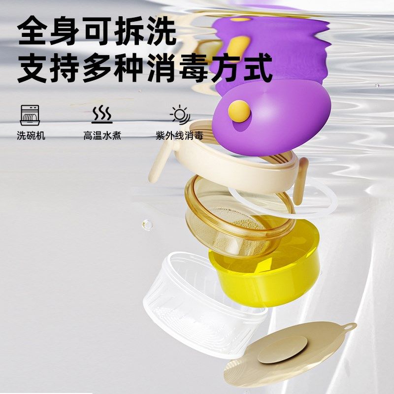 婴儿辅食碗注水保温宝宝碗幼儿吃饭高铁米粉喝汤恒温儿童餐具