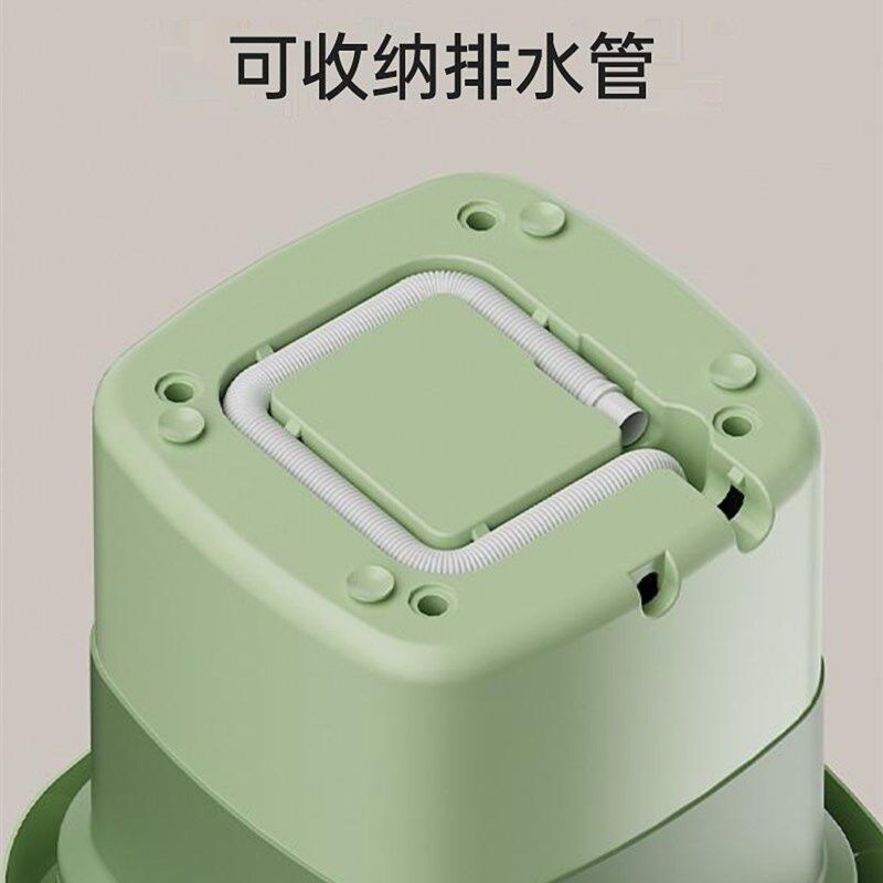 大学生宿舍用洗衣机5公斤折叠全自F动大容量小型便携式家用半懒人