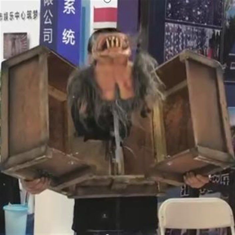 万圣节怪c物箱子开箱鬼道具鬼屋密室逃脱道具