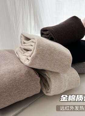咖色燕麦色浅灰色k秋冬季保暖加绒加厚打底裤女连裤袜冬天裤袜踩
