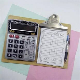 单木板夹A4文件夹垫板横夹z写字菜单夹子板耐摔办公文具用品