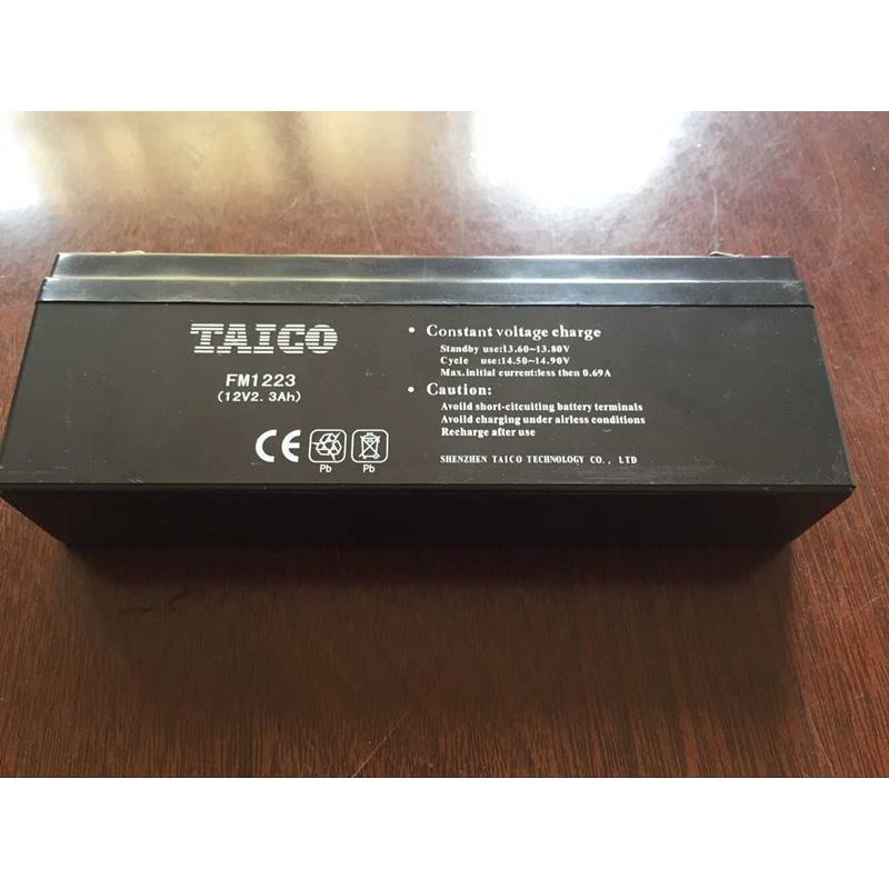 TAICO蓄电池 FM1223 12V2.3AH仪表电池 电子称电瓶 KILO干电池