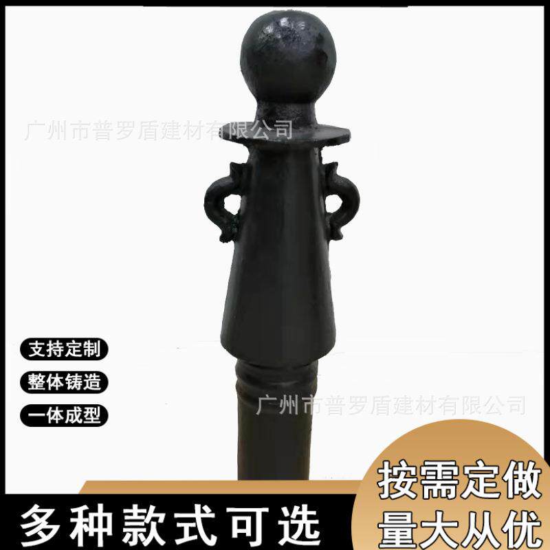 铸铁罗马立柱道路止车柱广场警示柱人车分流防撞柱河道铁链防护栏
