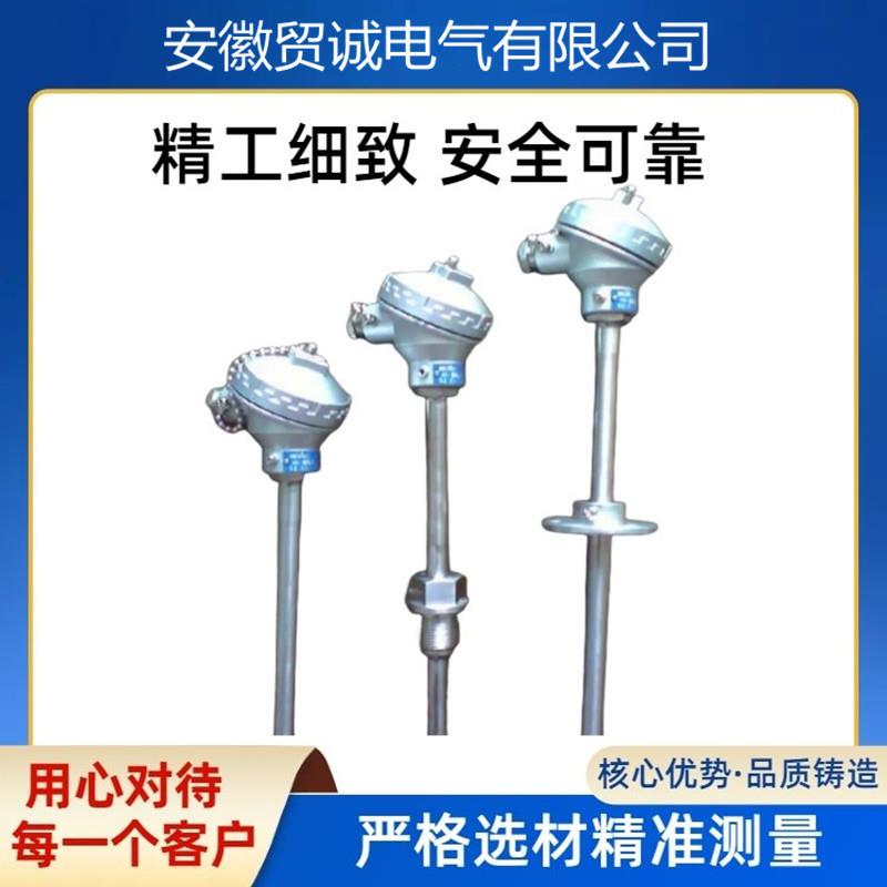 供应WRN-421 WRN2-420单/双支式铠装热电偶 K型固定法兰