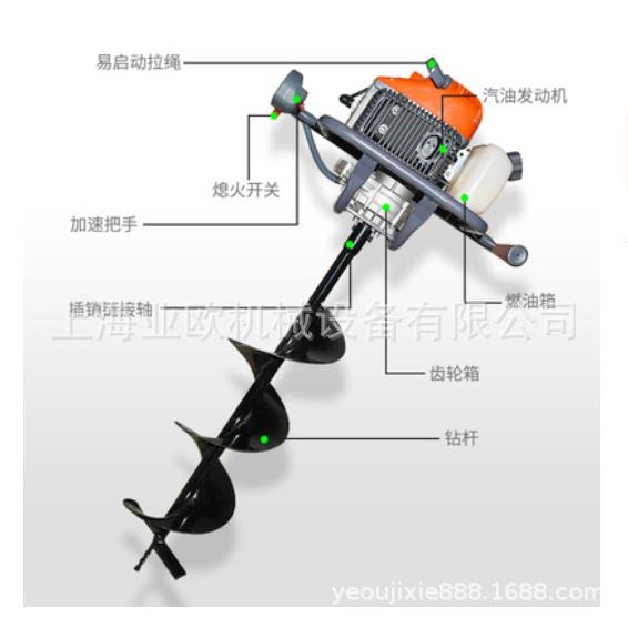 意大利欧玛挖坑机 MTL51地钻 挖坑植树机 地钻 打桩机 打洞机