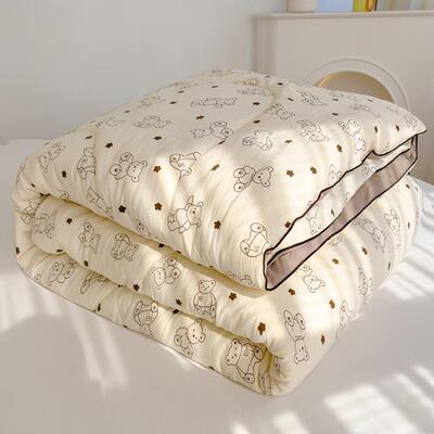 双层纱水洗棉大豆纤维被芯母婴级大豆被子加厚春秋被冬被